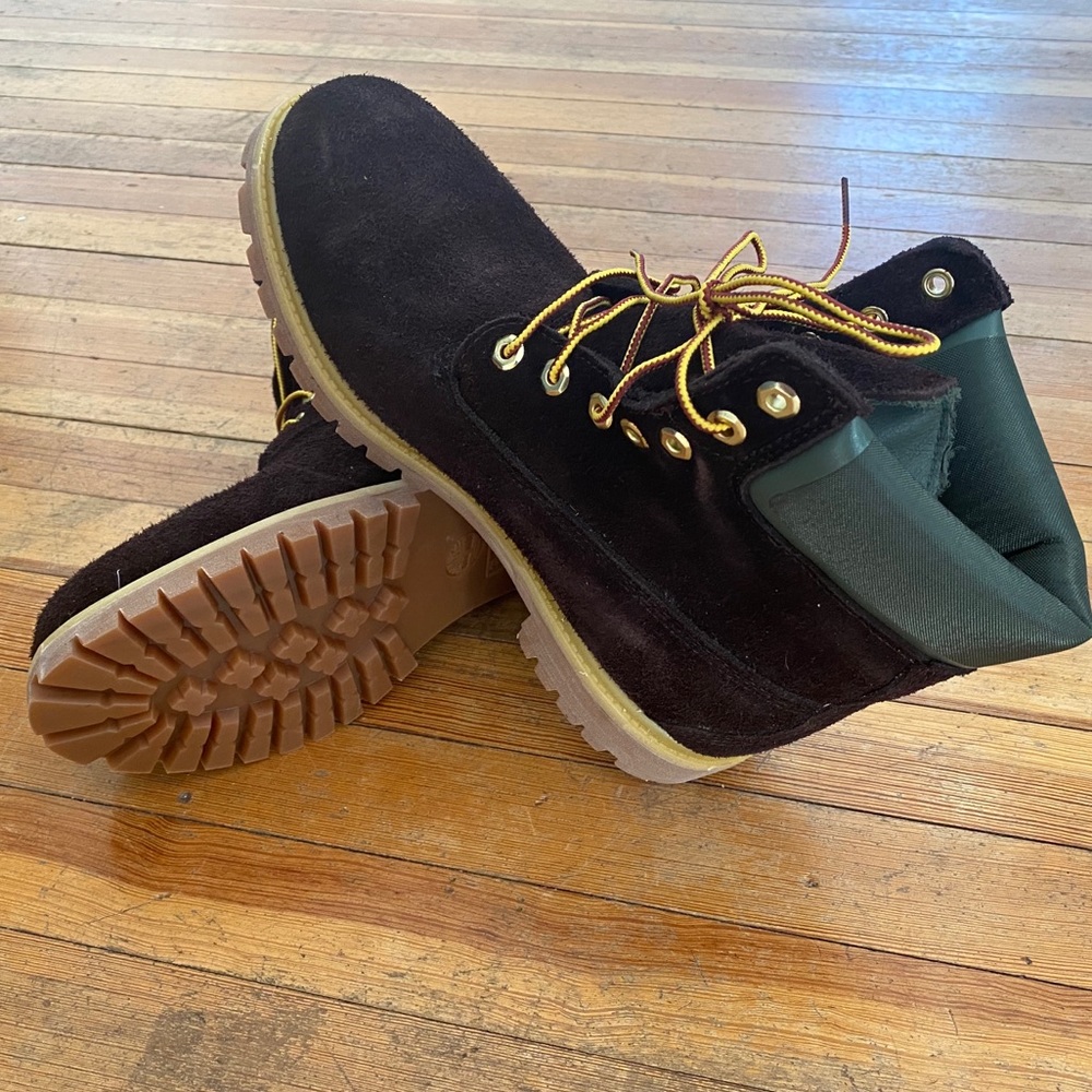 Timberland construction boots 6 inch suede